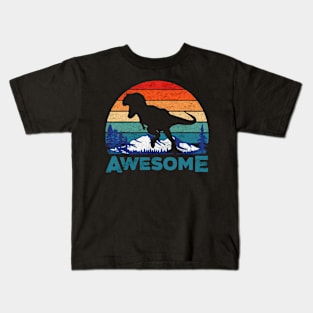 awesome dinosaurus Kids T-Shirt